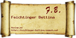 Feichtinger Bettina névjegykártya